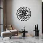 Sacred Geometry Metal Wall Art