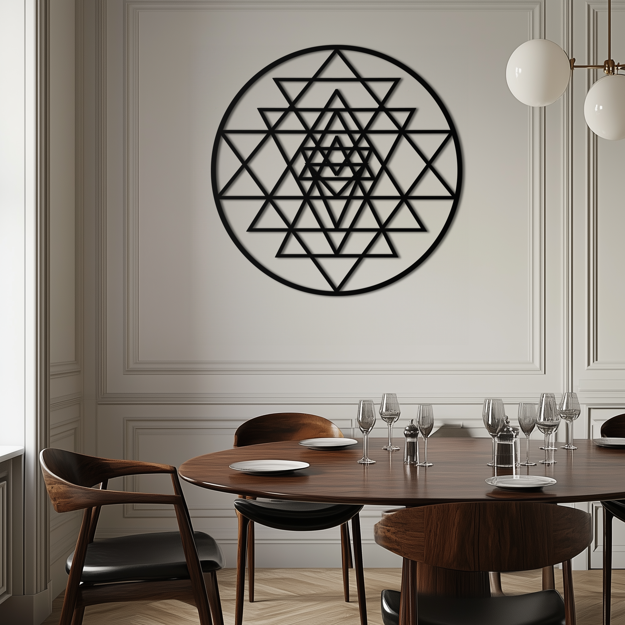 Sacred Geometry Metal Wall Art