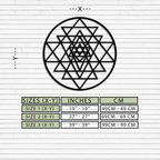 Sacred Geometry Metal Wall Art