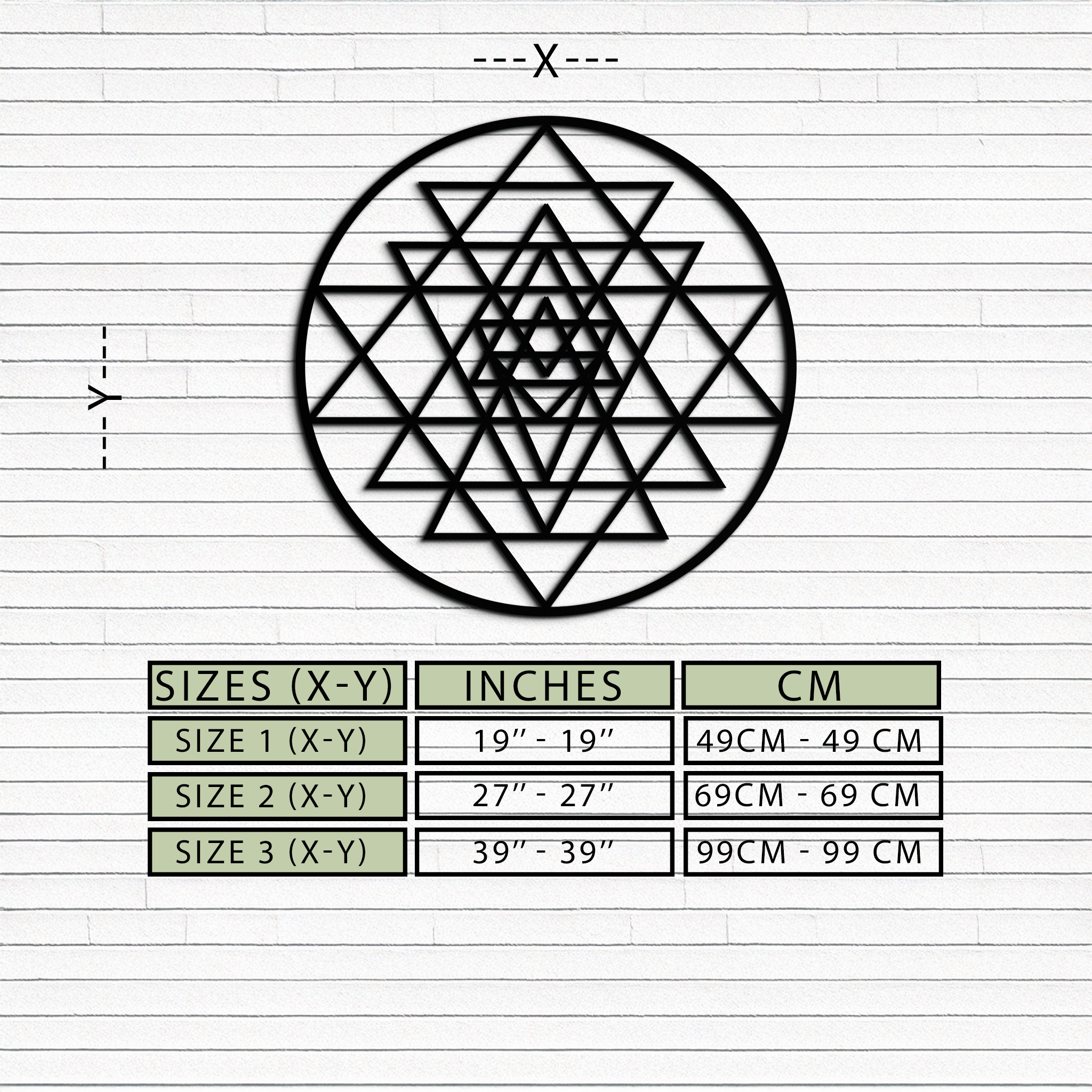 Sacred Geometry Metal Wall Art
