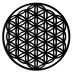 Sacred Geometry Metal Wall Art - Flower of Life Design - KAF158 - New Age Realms