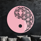 Lotus Mandala Silhouette Metal Wall Art – Sacred Geometry Design - KAFGP056 - New Age Realms