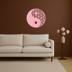 Lotus Mandala Silhouette Metal Wall Art – Sacred Geometry Design - KAFGP056 - New Age Realms