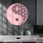 Lotus Mandala Silhouette Metal Wall Art – Sacred Geometry Design - KAFGP056 - New Age Realms