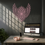 Winged Mandala Metal Wall Art – Sacred Geometry Design - KAFGP057 - New Age Realms