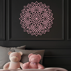 Mandala Silhouette Metal Wall Art – Intricate Sacred Geometry Design - KAFGP058 - New Age Realms