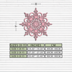 Mandala Silhouette Metal Wall Art – Sacred Geometry Flower Design - KAFGP060 - New Age Realms