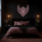 Winged Mandala Metal Wall Art – Sacred Geometry Design - KAFGP057 - New Age Realms