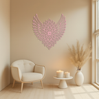 Winged Mandala Metal Wall Art – Sacred Geometry Design - KAFGP057 - New Age Realms
