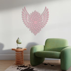Winged Mandala Metal Wall Art – Sacred Geometry Design - KAFGP057 - New Age Realms