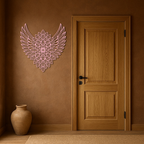 Winged Mandala Metal Wall Art – Sacred Geometry Design - KAFGP057 - New Age Realms