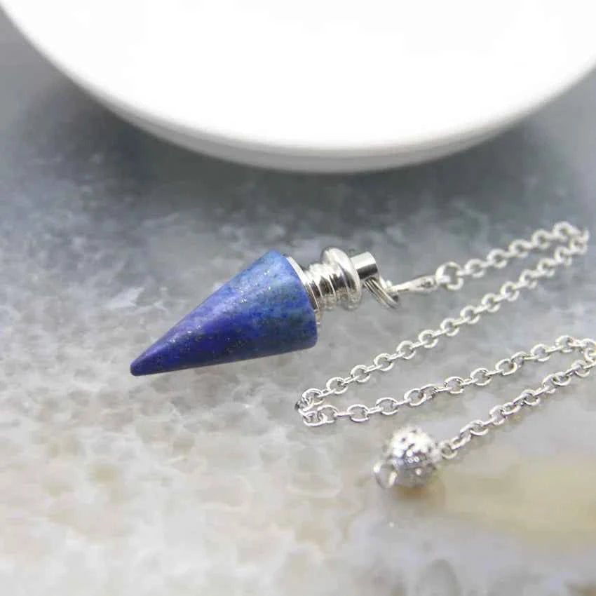 Silver Crystal Pendulums