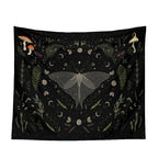 Moon Phase Black Tapestries - New Age Realms