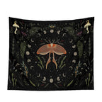 Moon Phase Black Tapestries - New Age Realms
