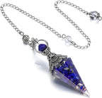 Sier Colorful Crystal Pendulum Stone Gravel Pendants - New Age Realms