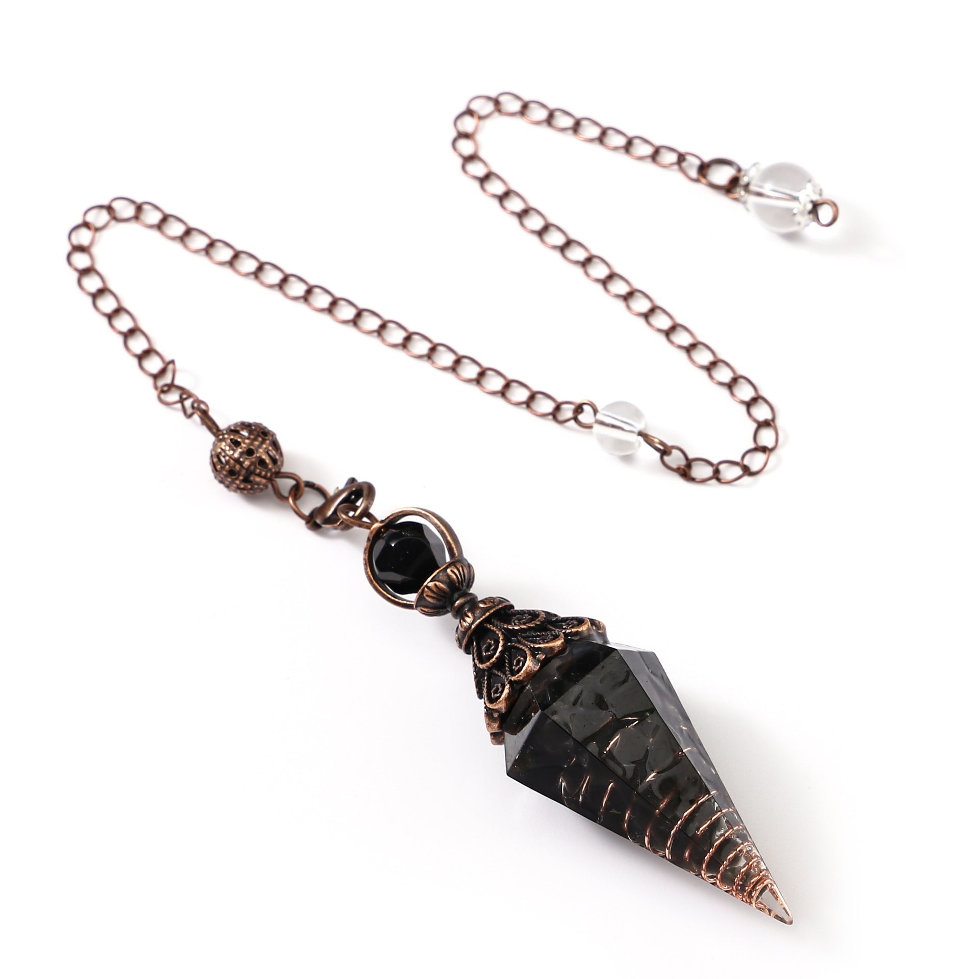 Sier Colorful Crystal Pendulum Stone Gravel Pendants - New Age Realms