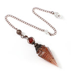 Sier Colorful Crystal Pendulum Stone Gravel Pendants - New Age Realms