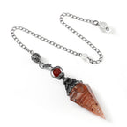 Sier Colorful Crystal Pendulum Stone Gravel Pendants - New Age Realms