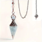 Sier Colorful Crystal Pendulum Stone Gravel Pendants - New Age Realms