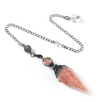 Sier Colorful Crystal Pendulum Stone Gravel Pendants - New Age Realms