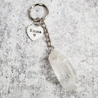 Personalized Raw Crystal Keychain - New Age Realms