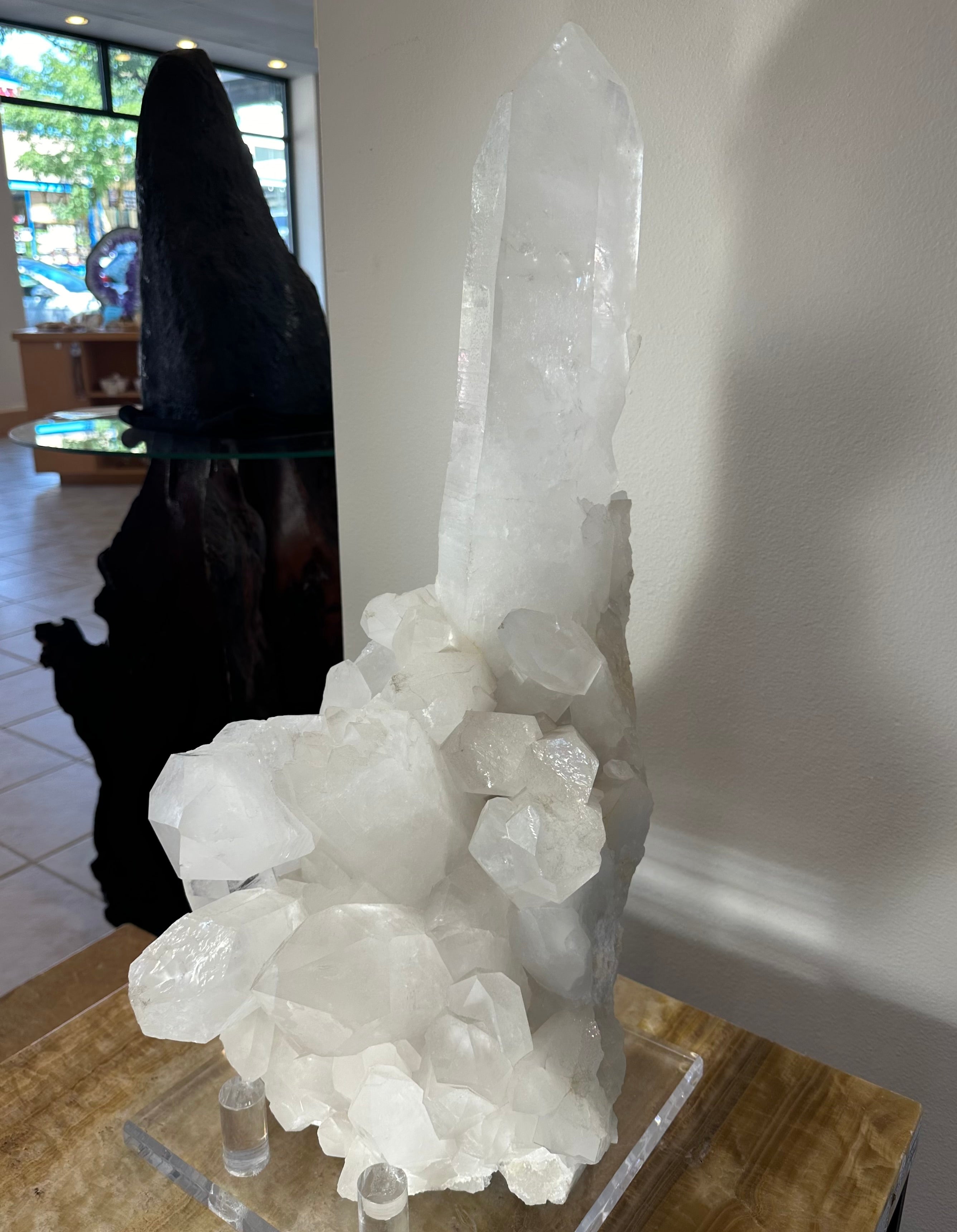 Quartz Cluster with XL Point - New Age Realms