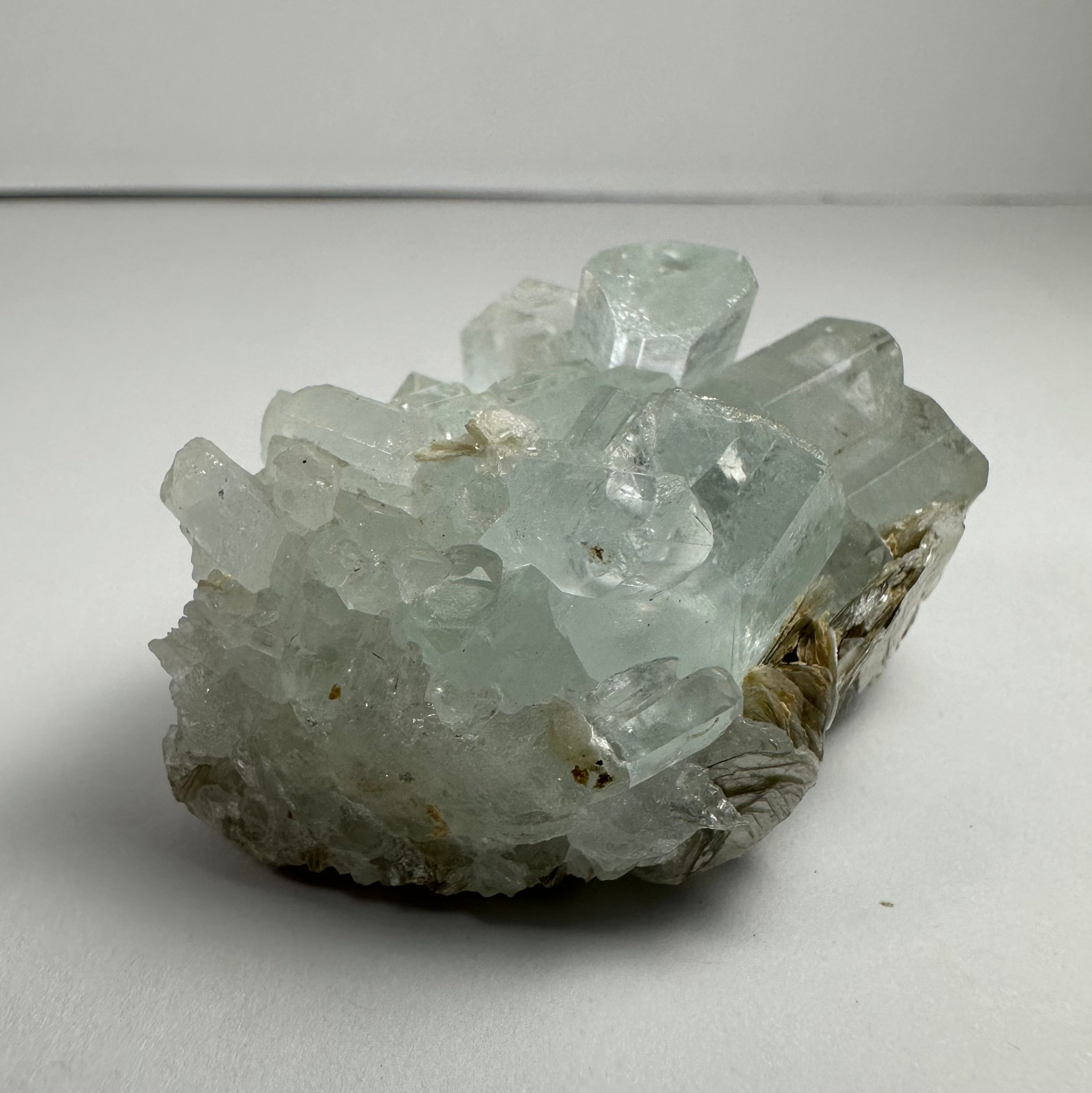 Aquamarine with Muscovite and Albite Shigar Valley, Skardu, Pakistan - New Age Realms