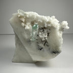 Aquamarine Beryl on Albite - New Age Realms
