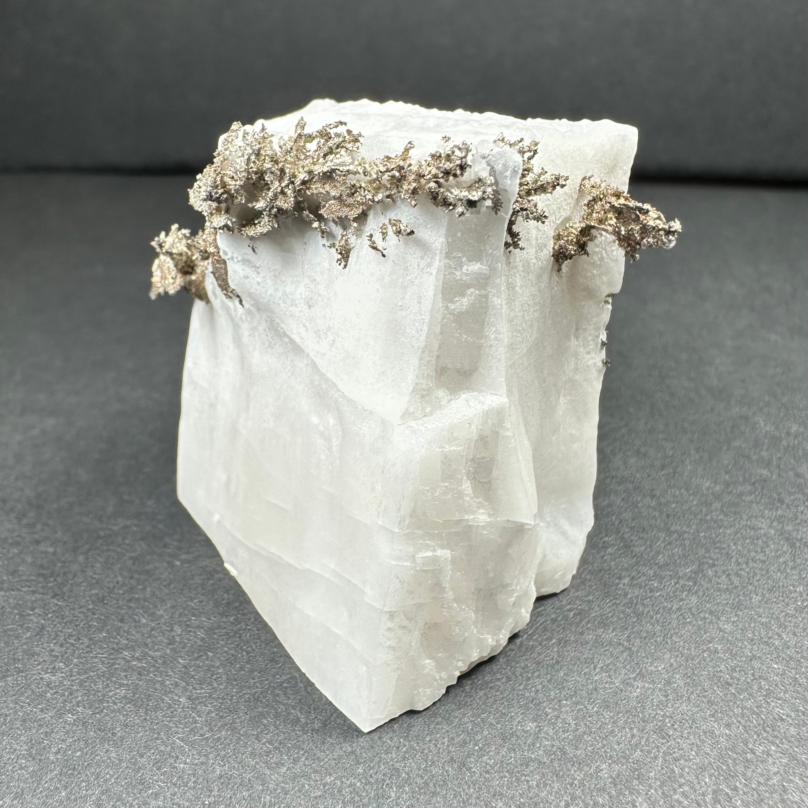 Native Dendritic Silver on Calcite from Morocco - New Age Realms