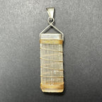 Selenite Pendant in Sterling Silver Clasp - New Age Realms