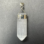Selenite Pendant in Sterling Silver Clasp - New Age Realms