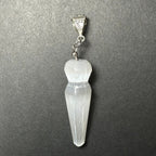 Selenite Pendant in Sterling Silver Clasp - New Age Realms