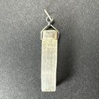 Selenite Pendant in Sterling Silver Clasp - New Age Realms