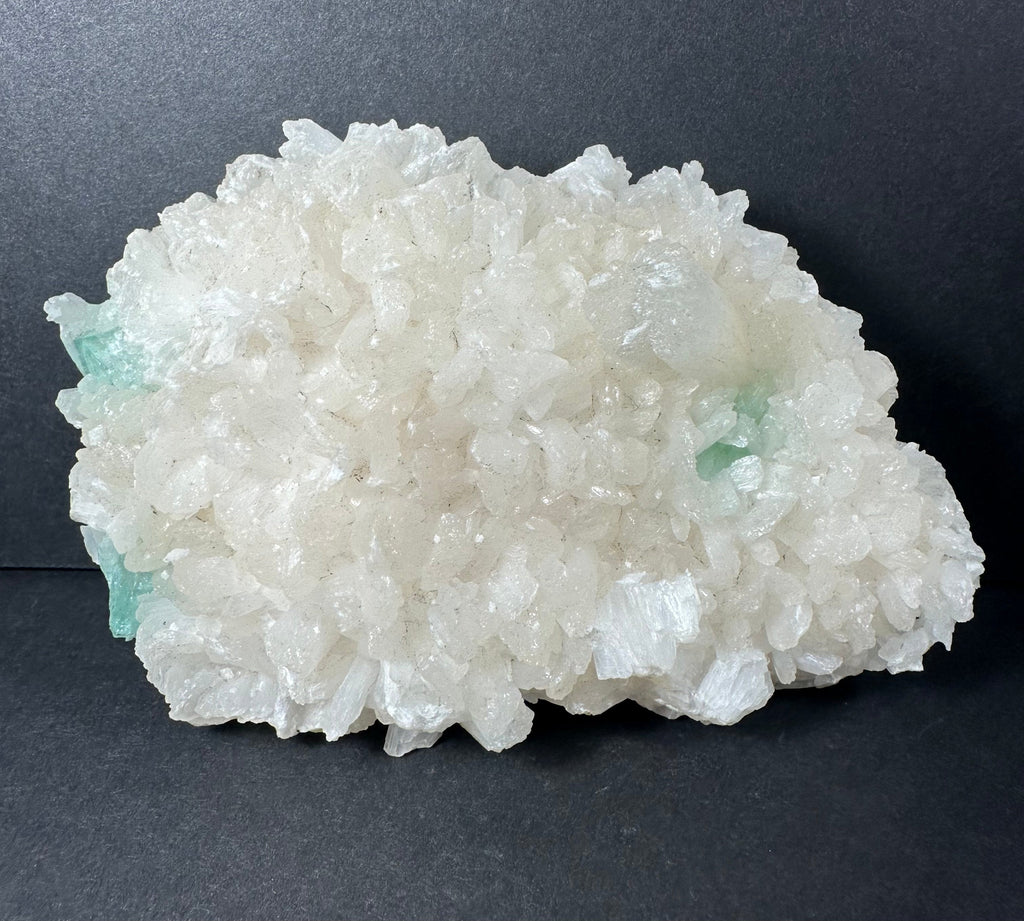 Ocean Green Apophyllite with Stilbite on matrix - New Age Realms