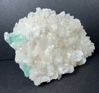 Ocean Green Apophyllite with Stilbite on matrix - New Age Realms