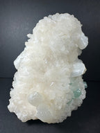 Stilbite with Green Apophyllite and Mordenite on matrix - New Age Realms