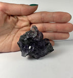 Purple Dodecahedral Fluorite with Calcite on matrix - New Age Realms
