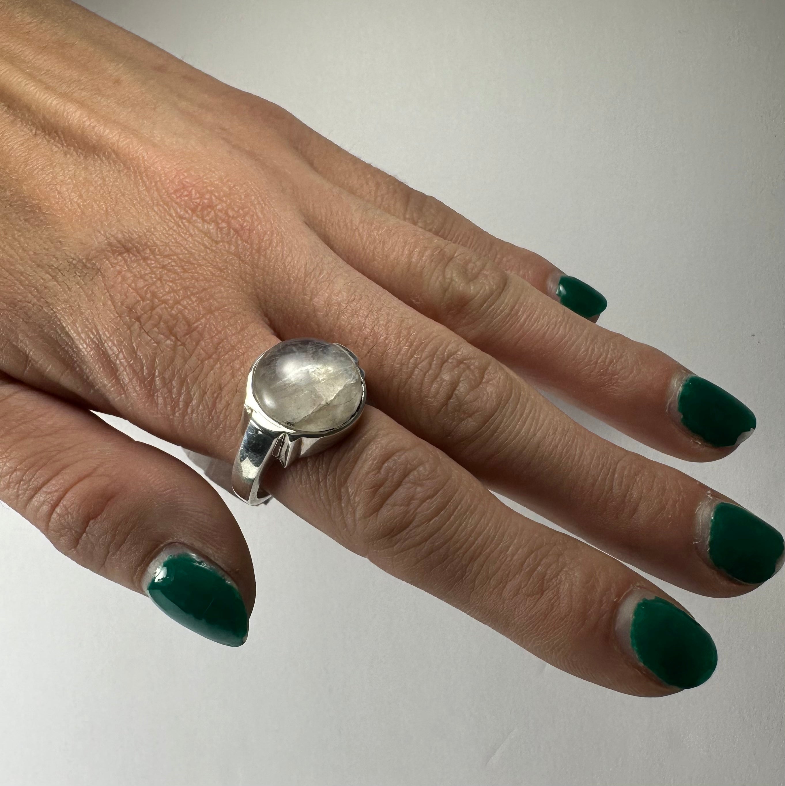Moonstone Ring - Size 8 - New Age Realms