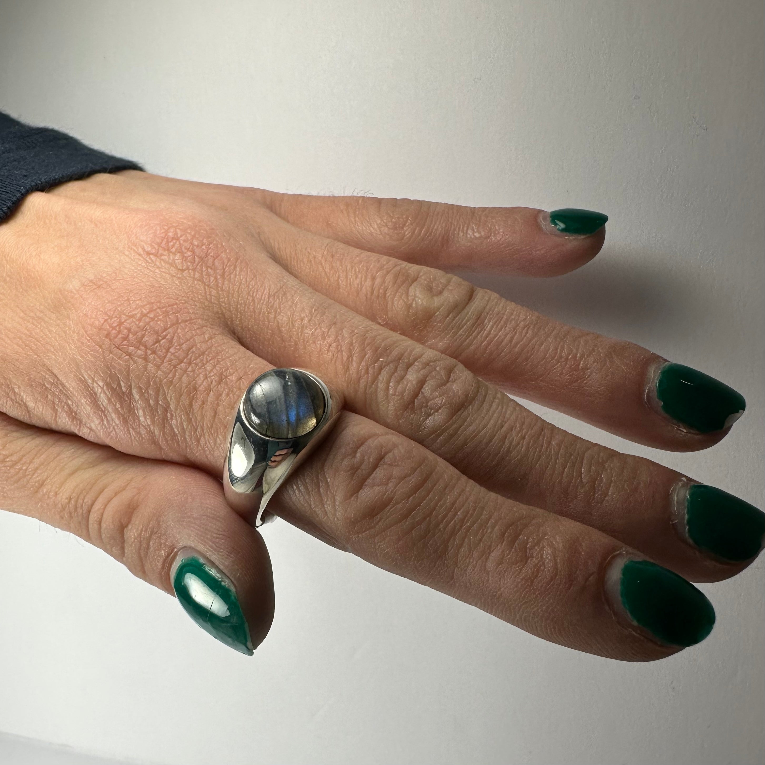 Labradorite Ring - Size 8.5 - New Age Realms