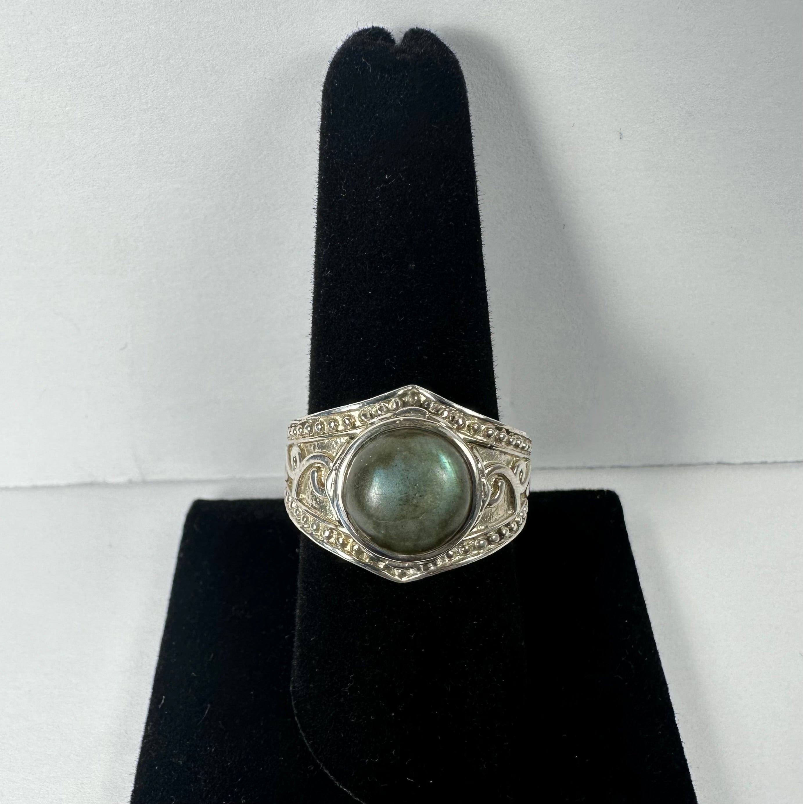Labradorite Ring - Size 8.5 - New Age Realms