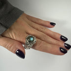 Labradorite Ring - Size 8.5 - New Age Realms