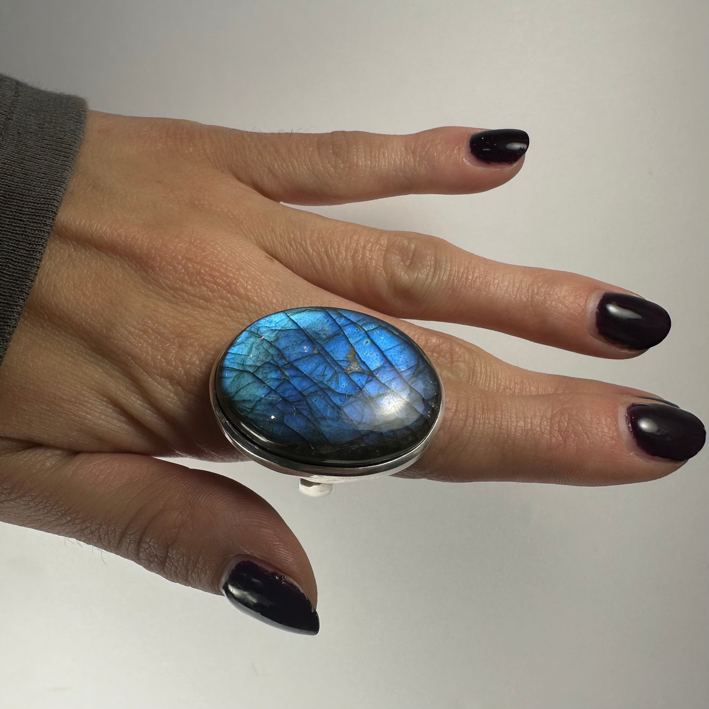 Labradorite Ring - Size 10 - New Age Realms