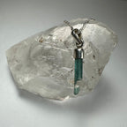 Natural Tourmaline Pencil Pendant - New Age Realms