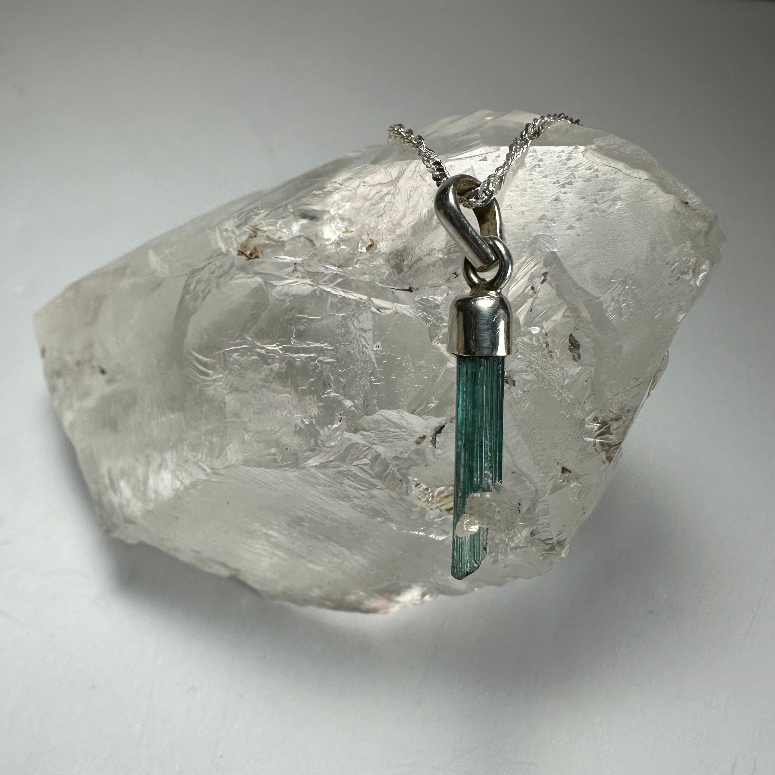 Natural Tourmaline Pencil Pendant - New Age Realms
