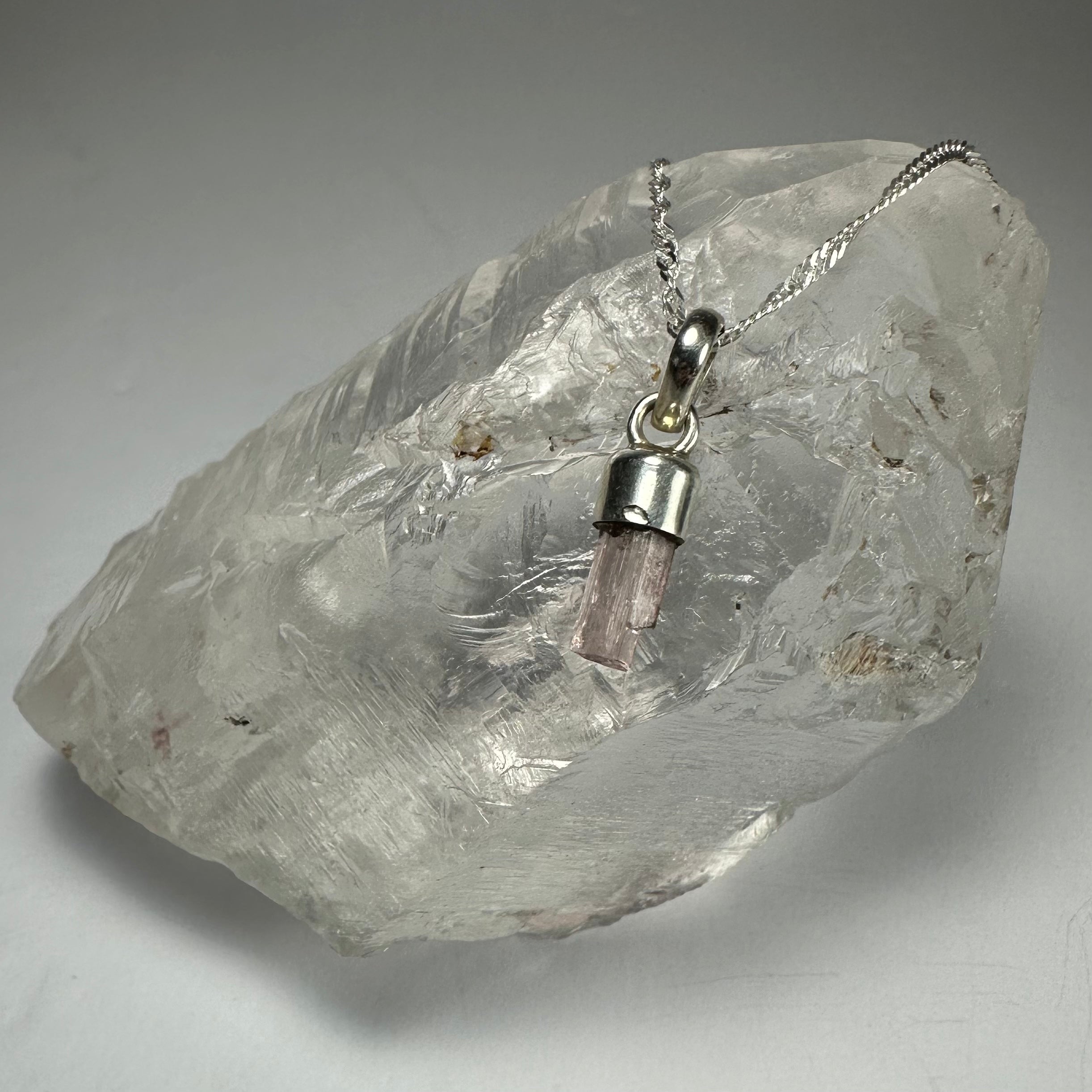 Natural Tourmaline Pencil Pendant - New Age Realms