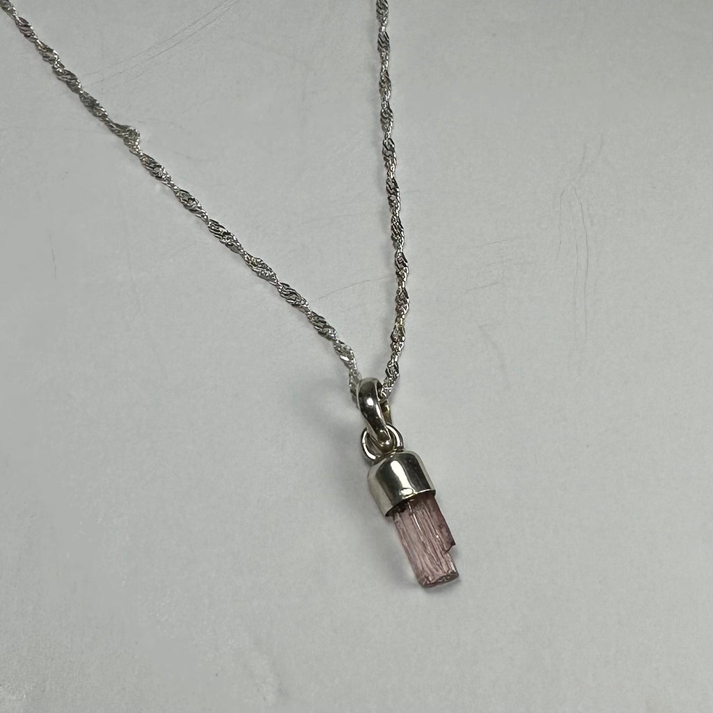 Natural Tourmaline Pencil Pendant - New Age Realms