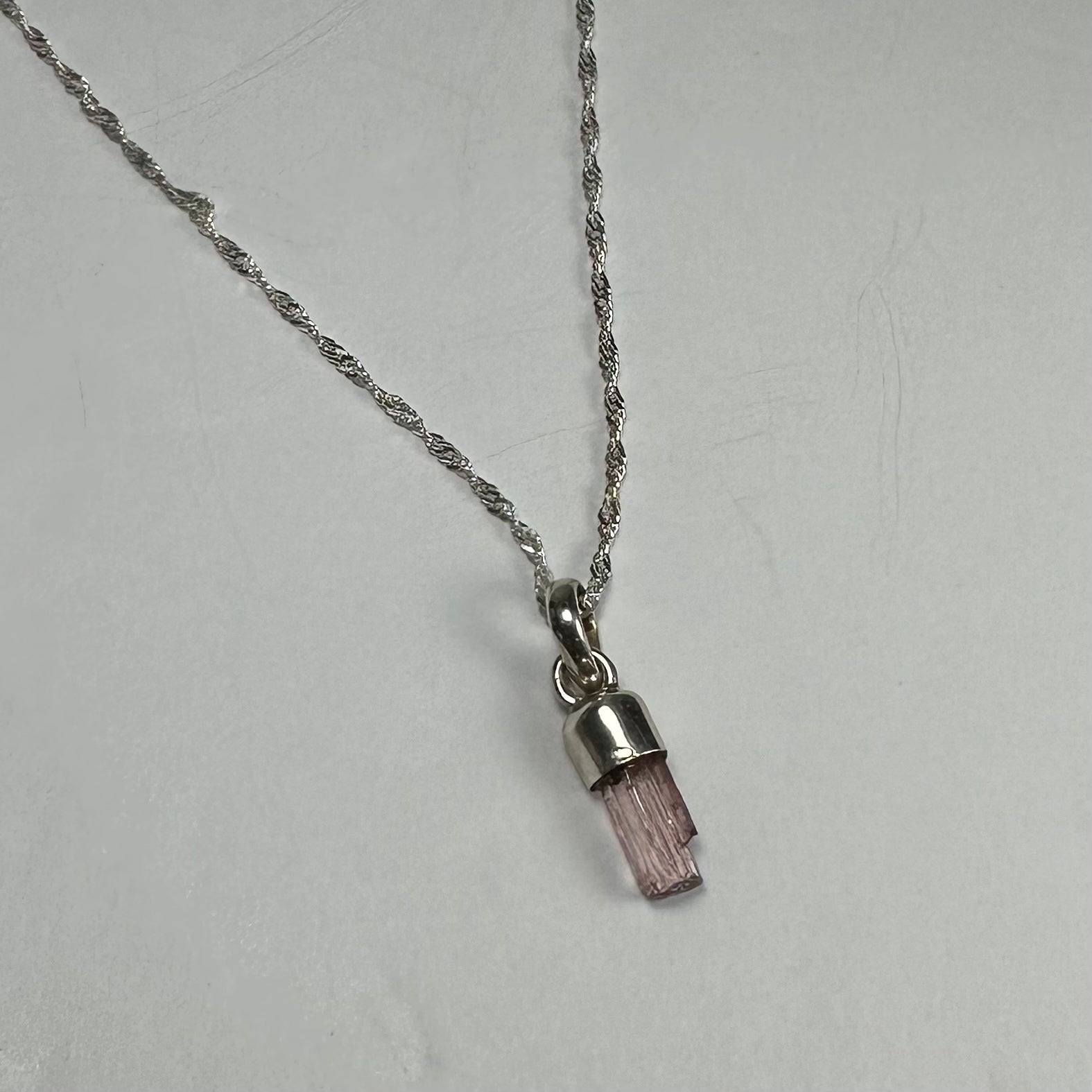 Natural Tourmaline Pencil Pendant - New Age Realms