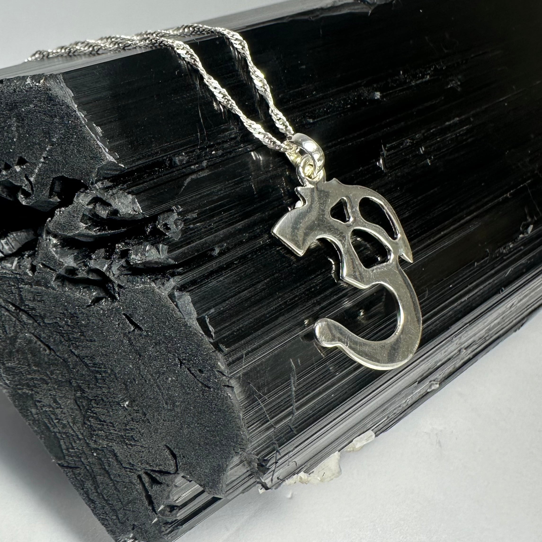 Sterling Silver 'Ohm' Pendant - New Age Realms