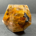 Yellow Hematoid Quartz Dodecahedron Carving from Brazil - New Age Realms