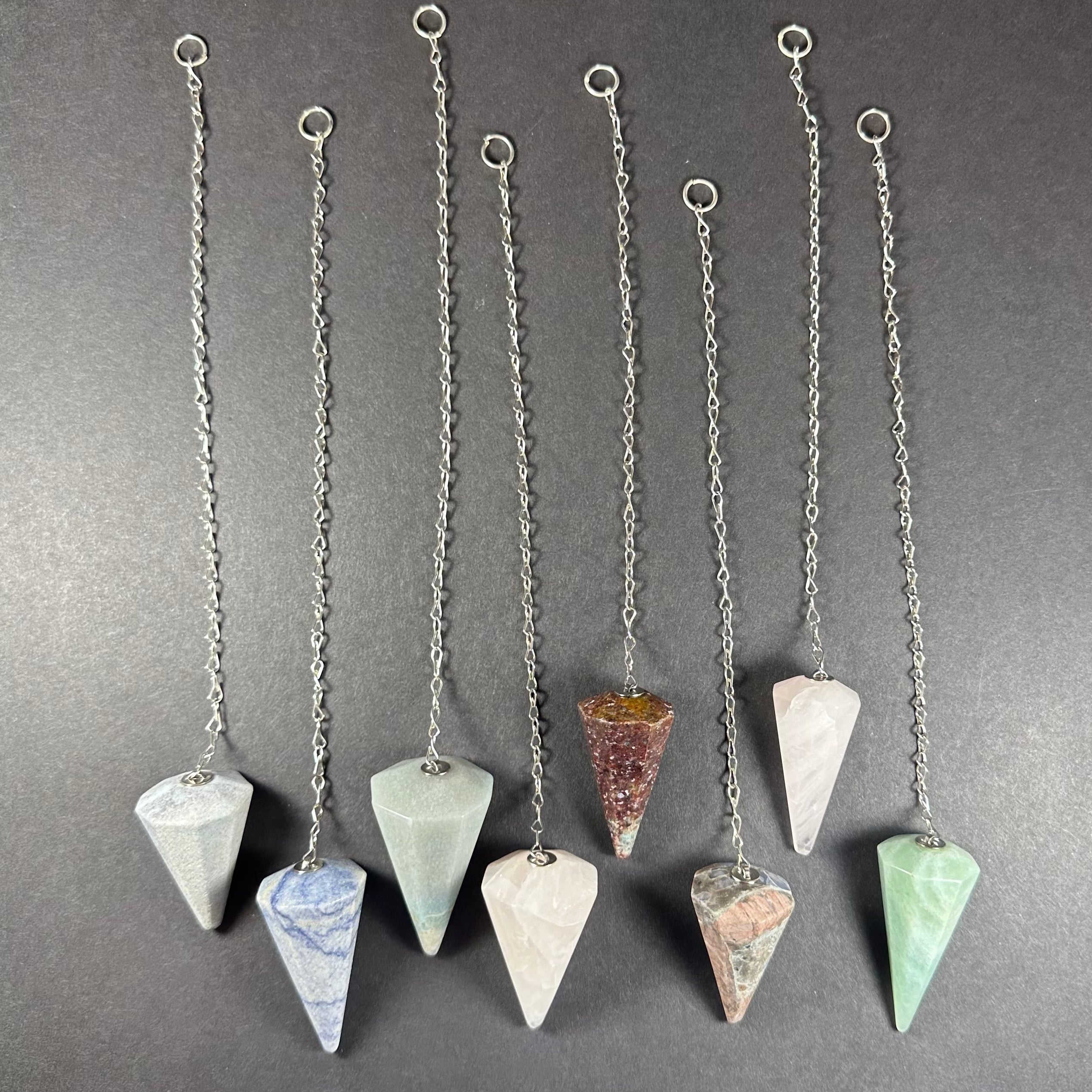 Stone Pendulum with Chain - New Age Realms